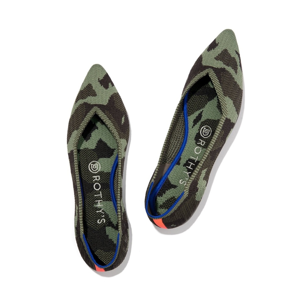 Rothy’s Camo Pointed Flats 5